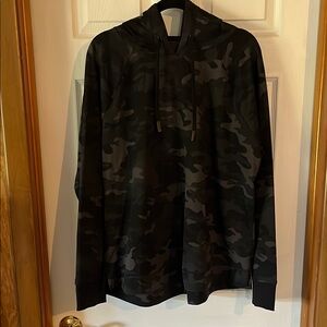 Lightweight Black Camo Hoodie